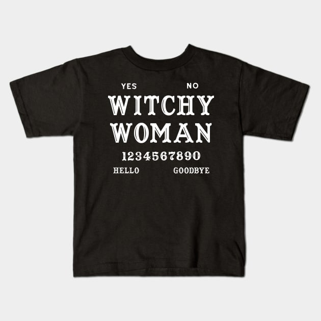 Witchcraft Wiccan Ouija Board Witchy Woman Kids T-Shirt by Tshirt Samurai